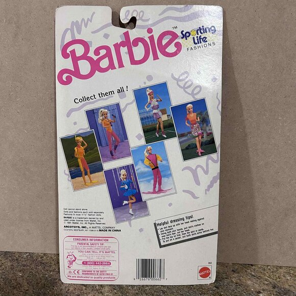 Mattel 1991 Barbie “Sporting Life Fashions – 662” Fashions Outfit *NEW* - Picture 2 of 3